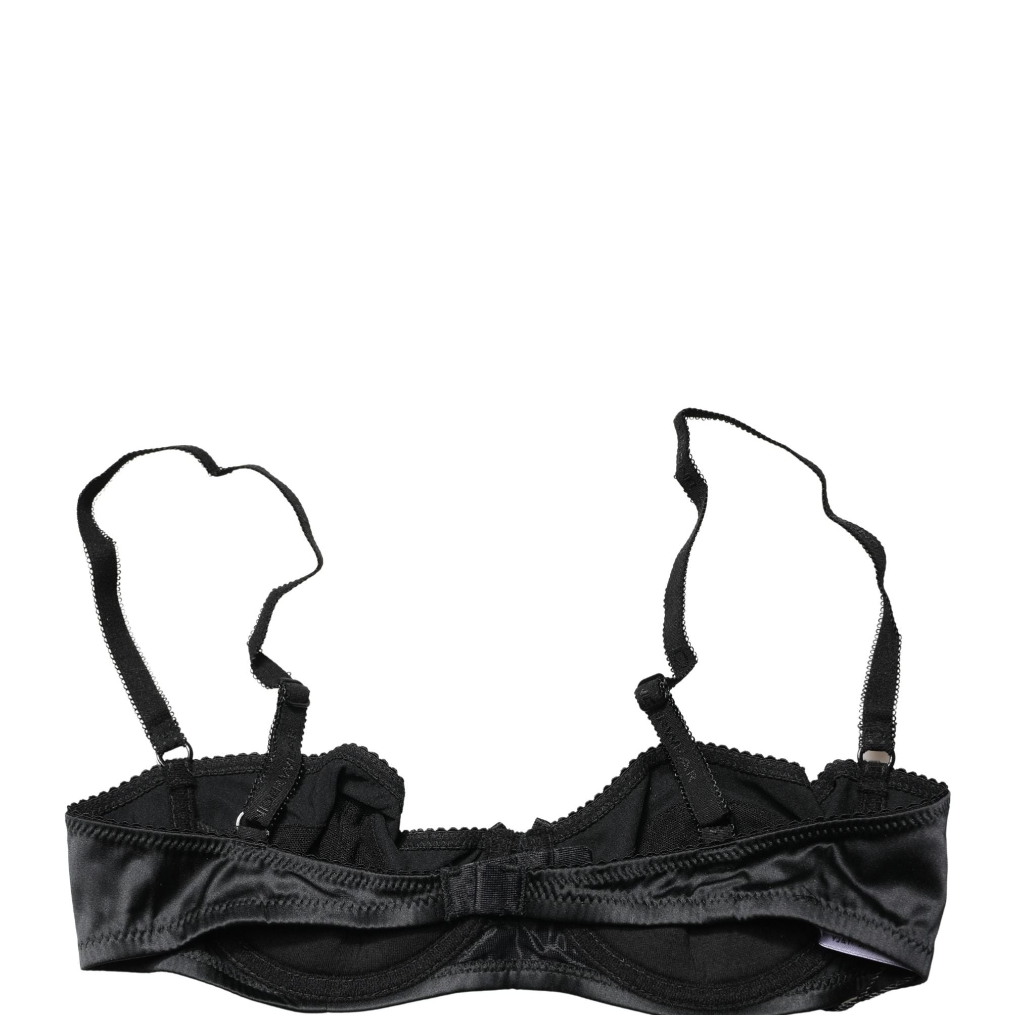 Dolce & Gabbana Black Semi-Pad Underwire Balconette Bra Underwear
