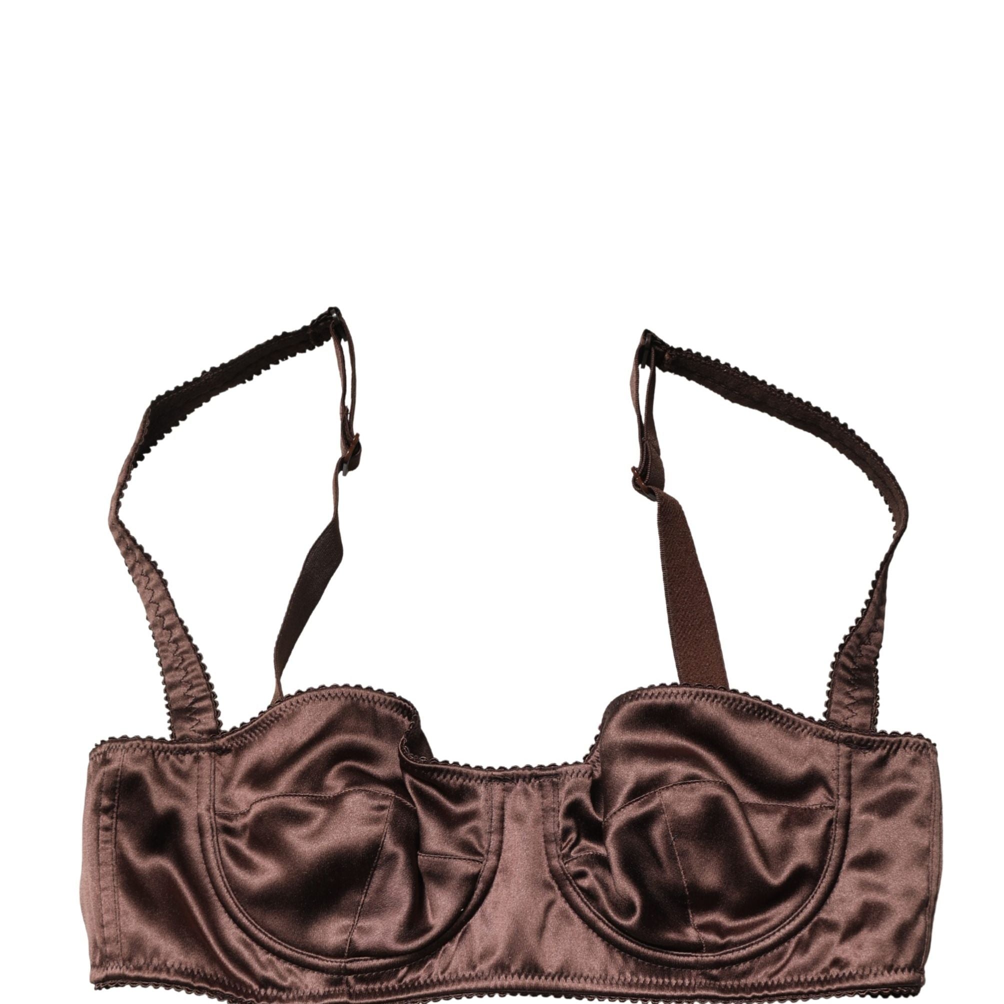 Dolce & Gabbana Brown Semi-Pad Underwire Balconette Underwear