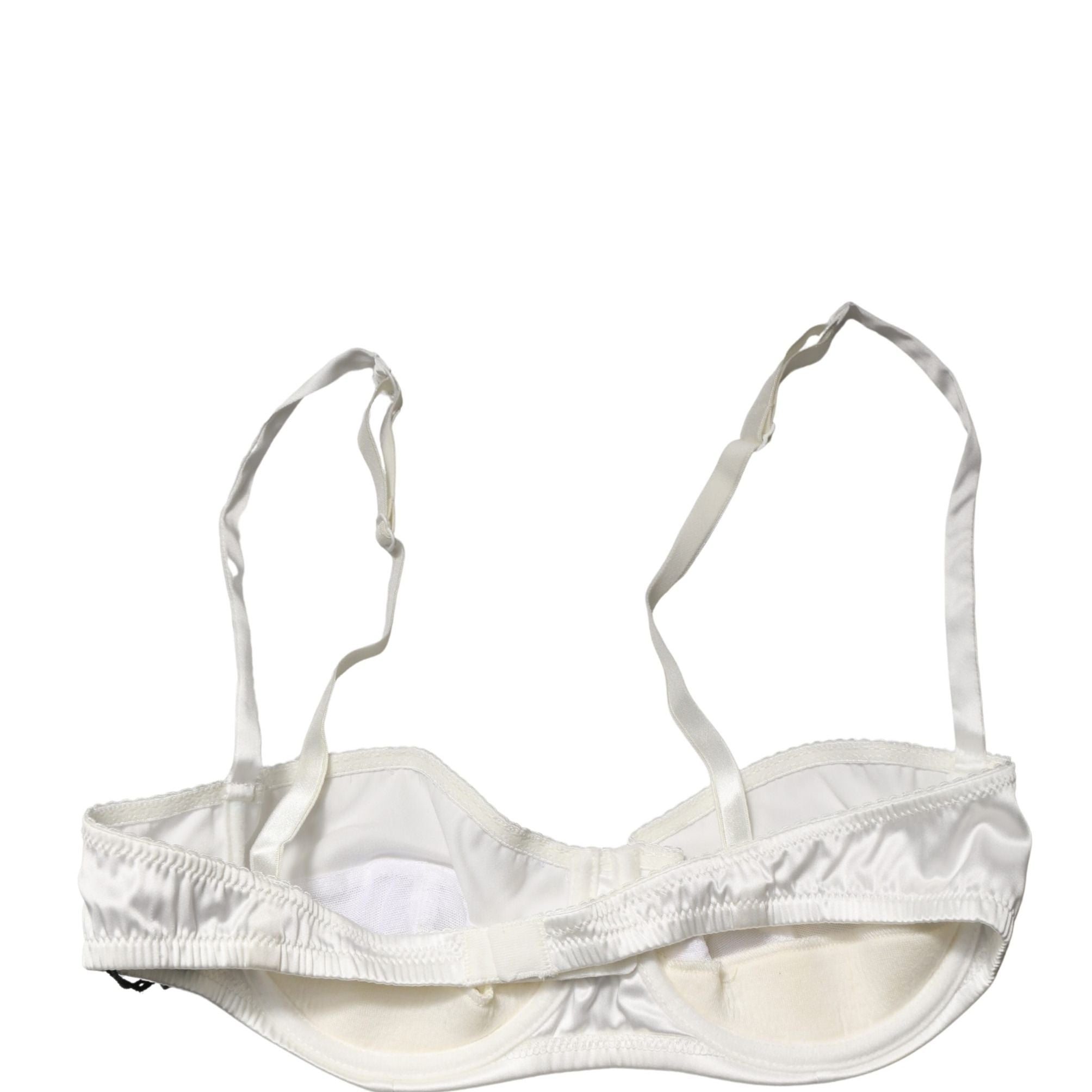 Dolce & Gabbana White Semi-Pad Underwire Balconette Underwear