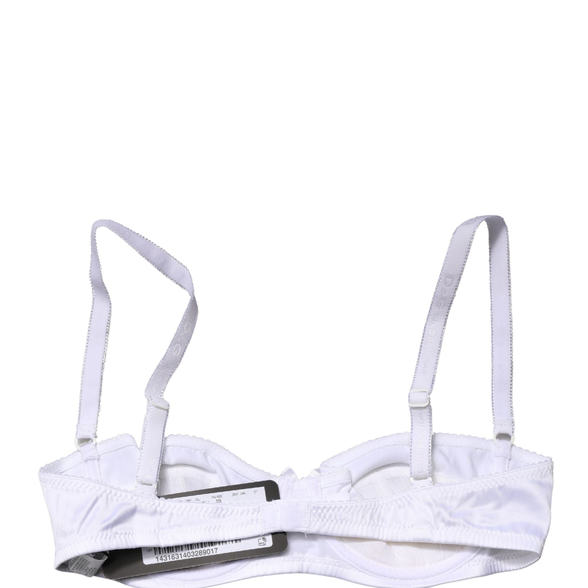 Dolce & Gabbana White Semi-Pad Underwire Balconette Bra Underwear