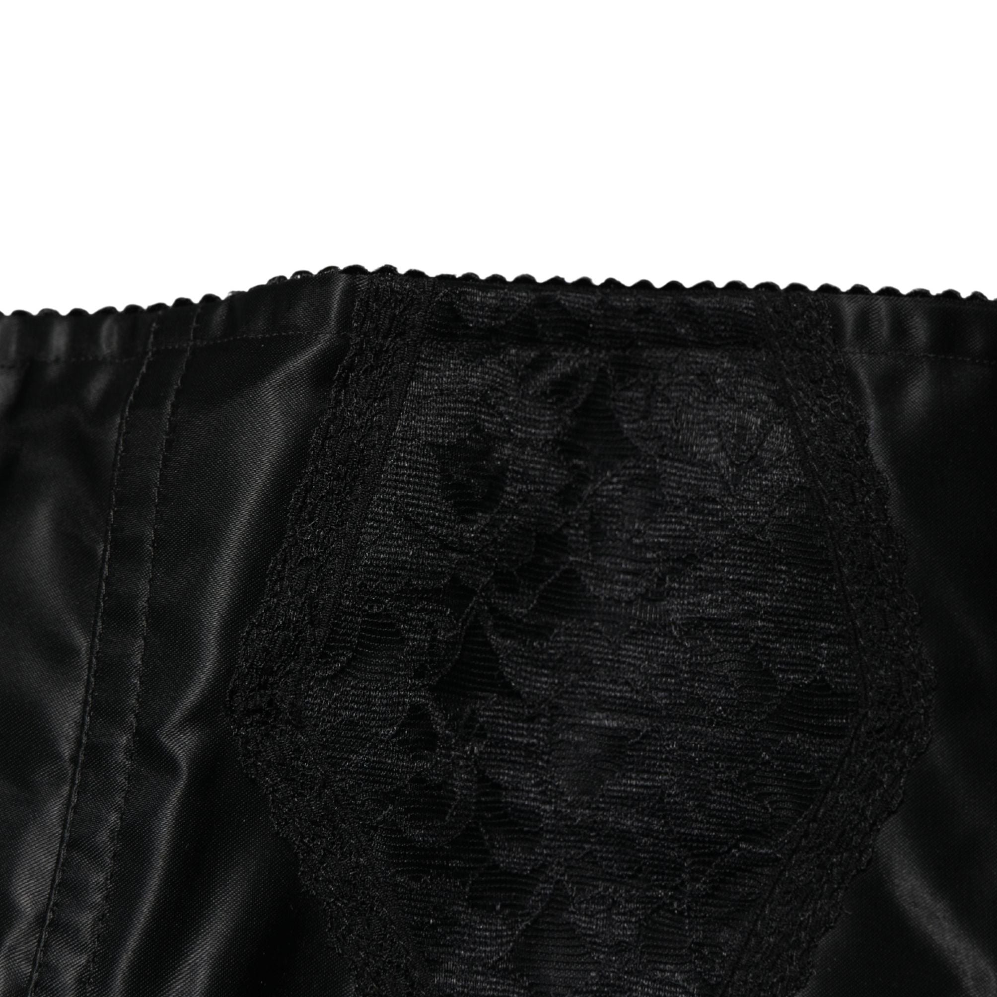 Dolce & Gabbana Black Silk Blend High Waist Girdle Panty Underwear