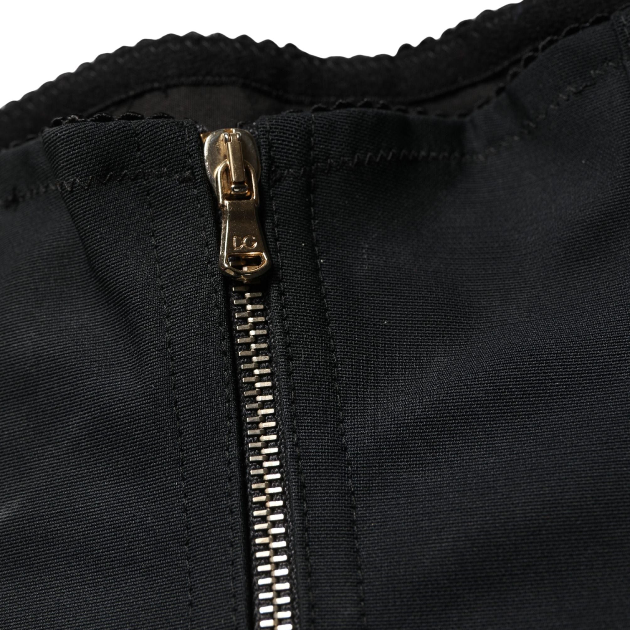 Dolce & Gabbana Black Silk Blend High Waist Girdle Panty Underwear