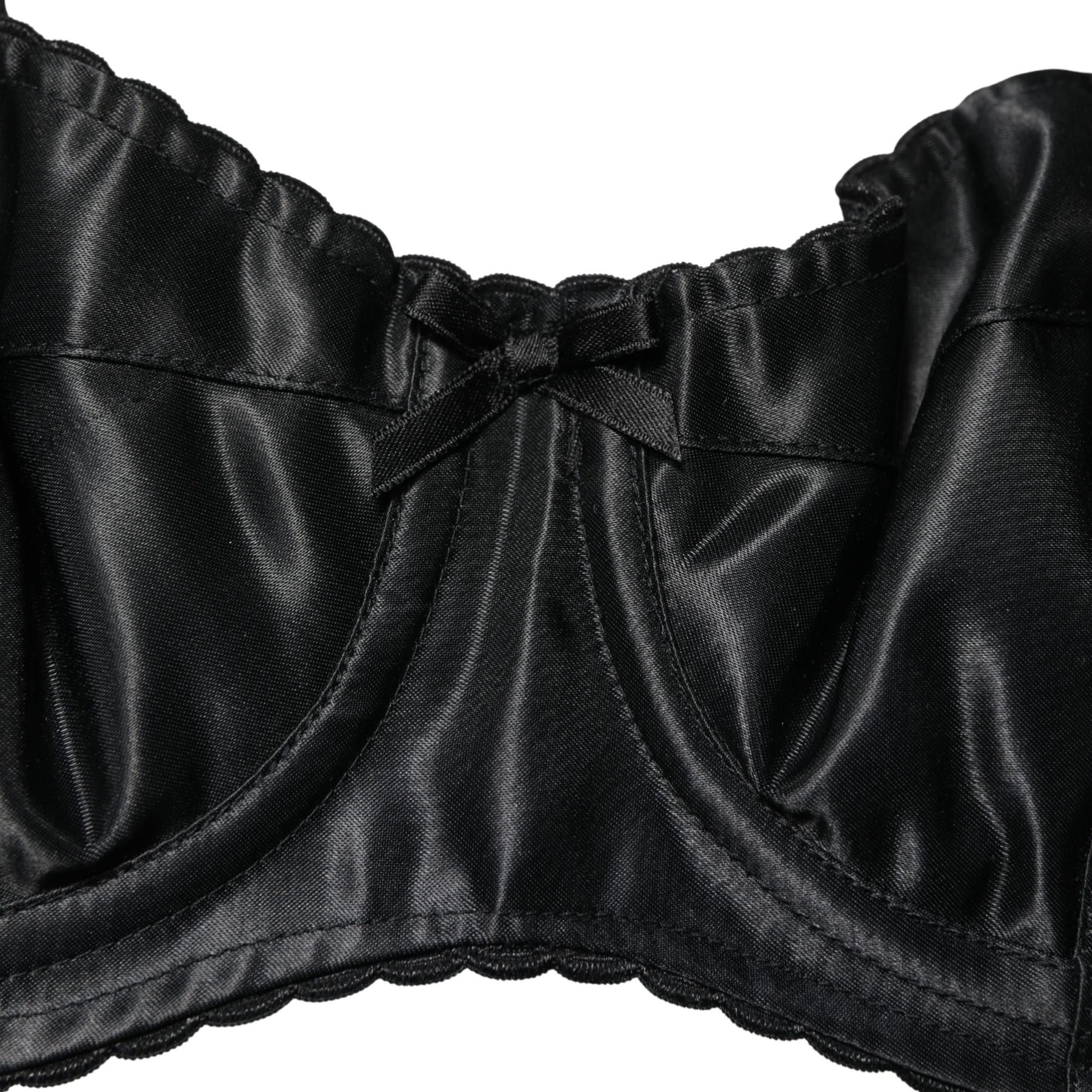 Dolce & Gabbana Black Semi-Pad Underwire Balconette Bra Underwear