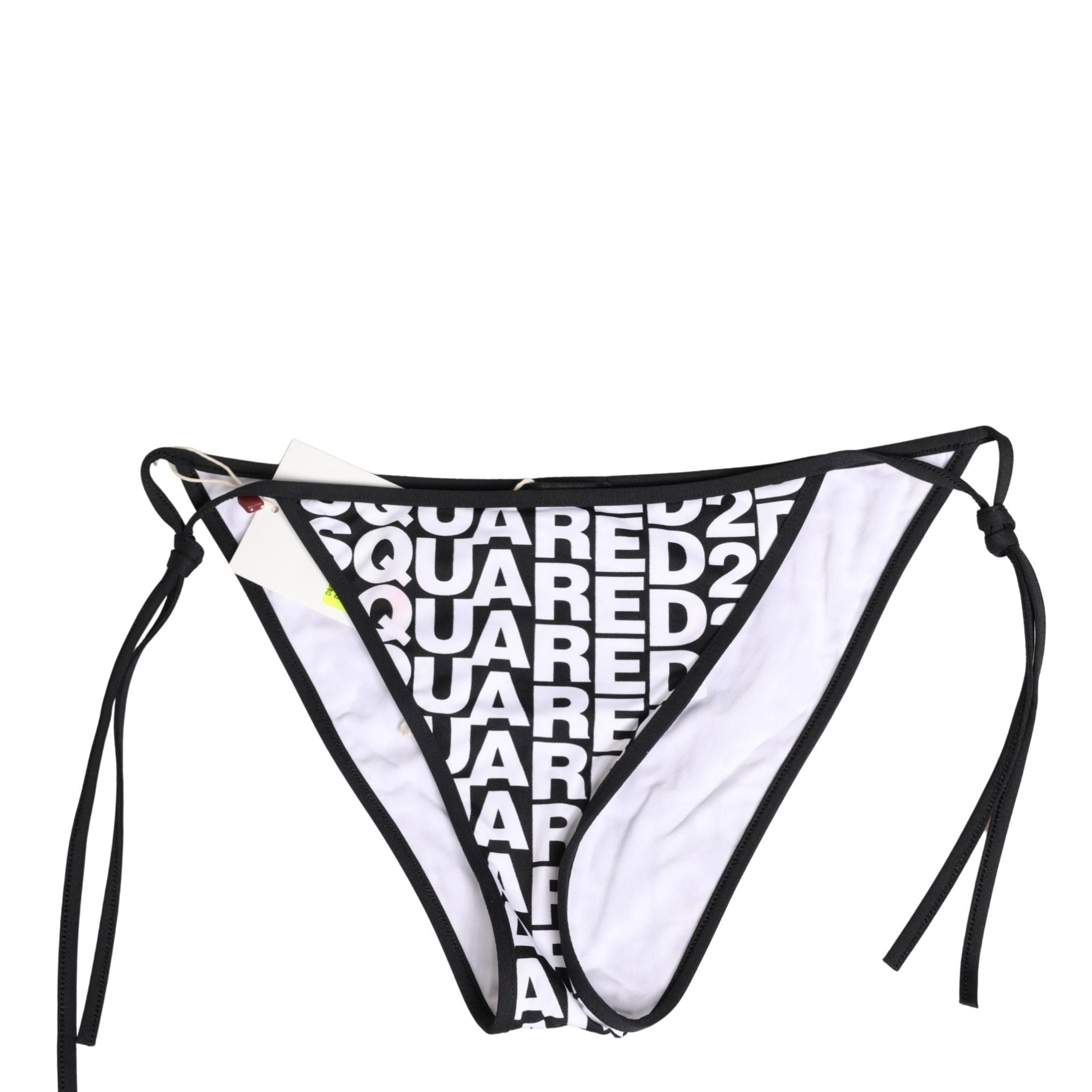 Dsquared² Multicolor Nylon Logo Print Bikini Bottom Swimwear