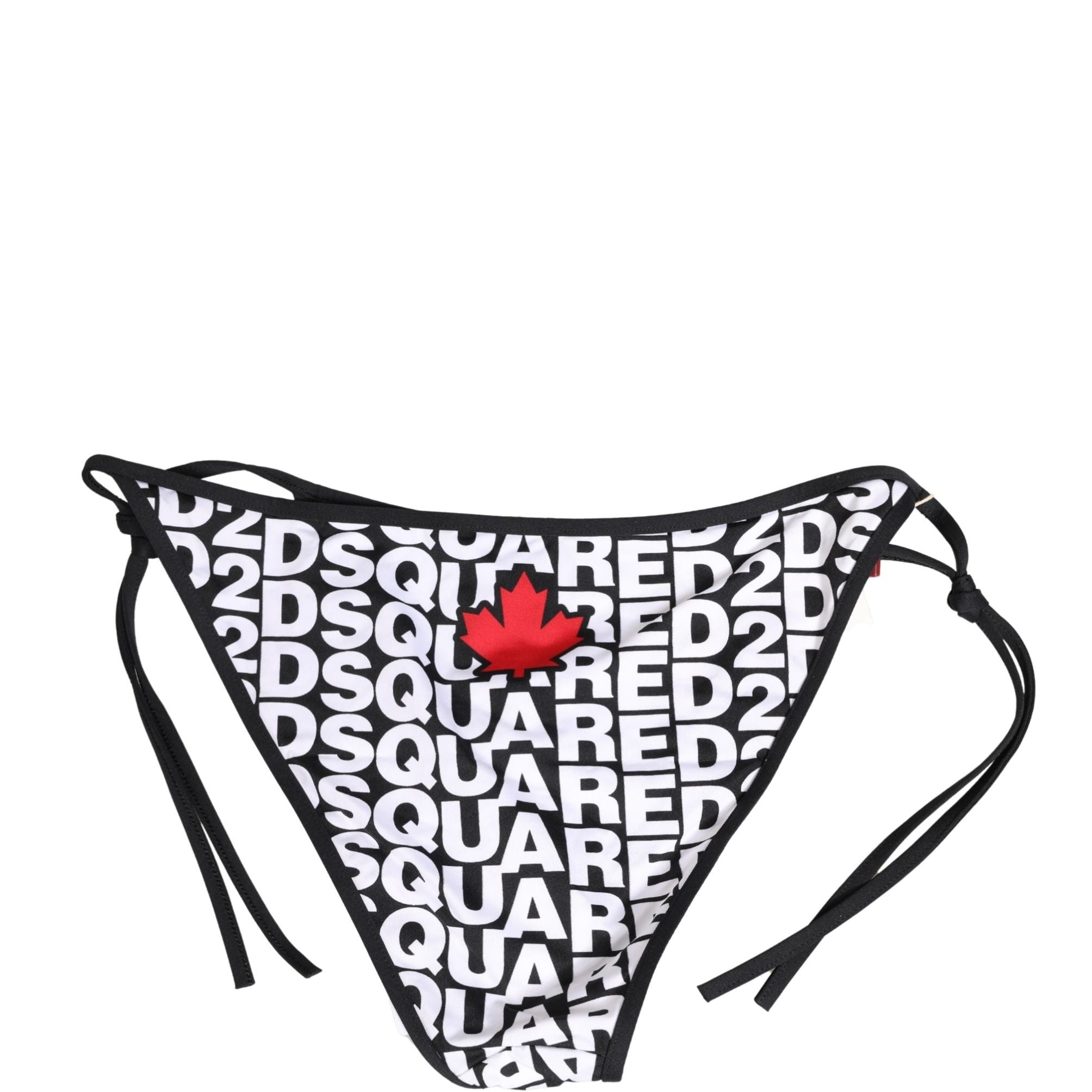 Dsquared² Multicolor Nylon Logo Print Bikini Bottom Swimwear