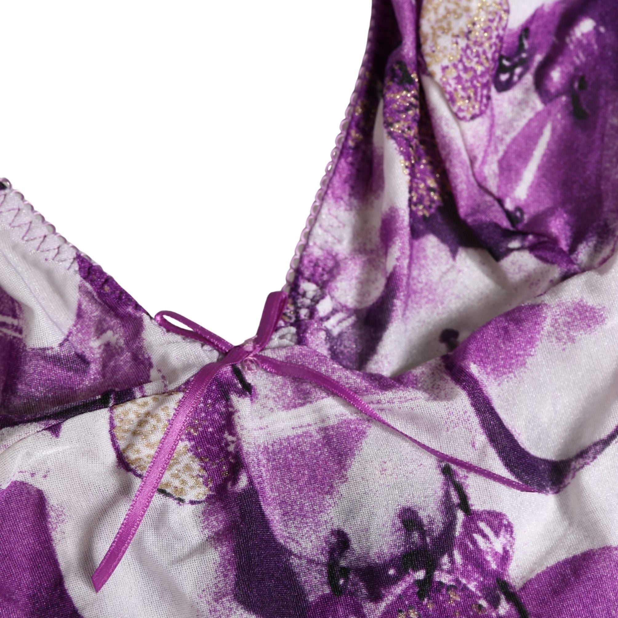 Roberto Cavalli Multicolor Patterned Halter Neck Underwear