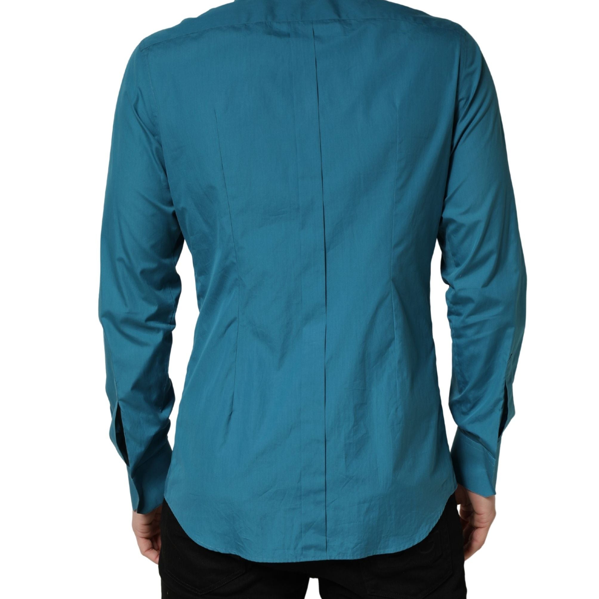 Dolce & Gabbana Blue SARTORIA Long Sleeve Cotton Dress Shirt
