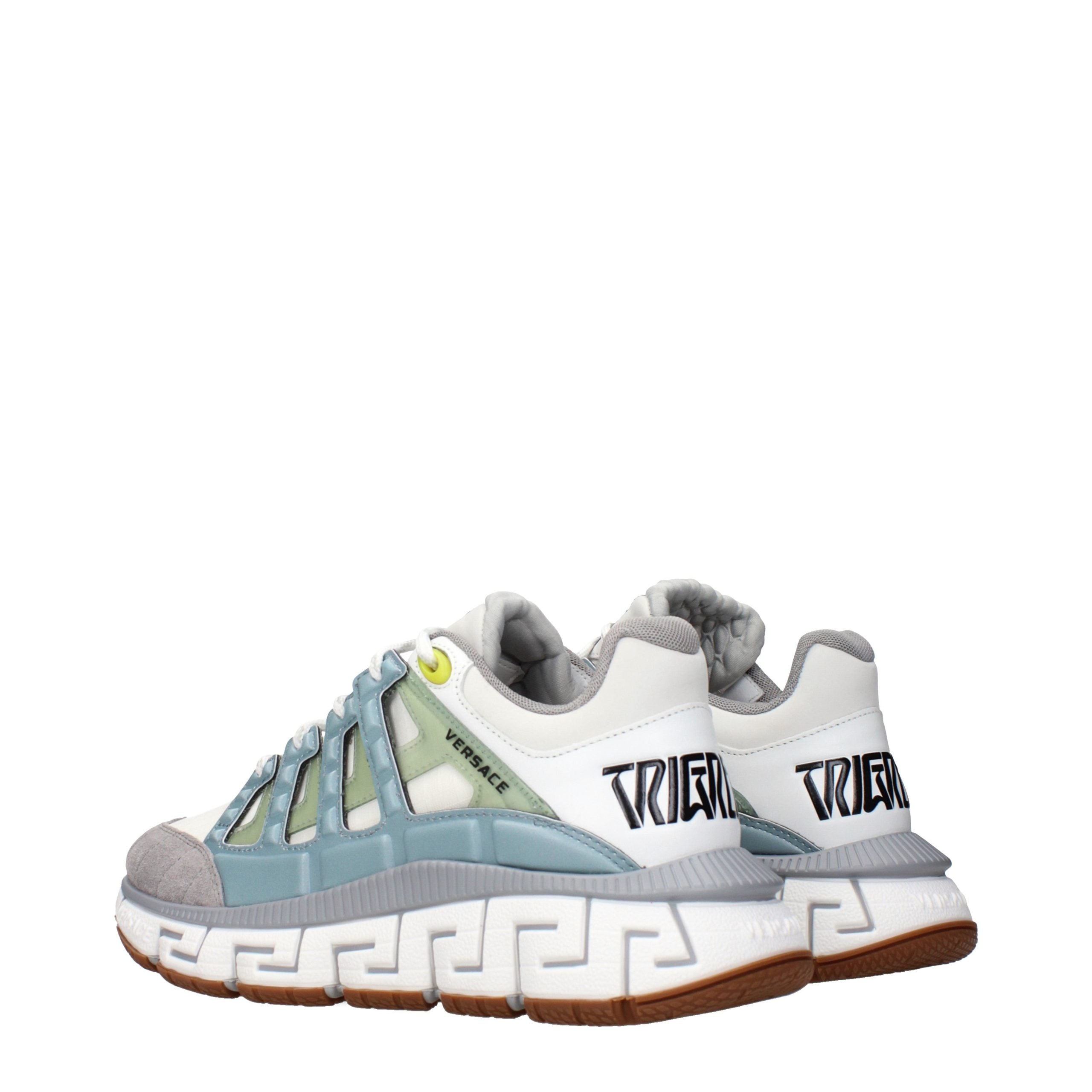 Versace Gray Fabric Athletic Sneakers
