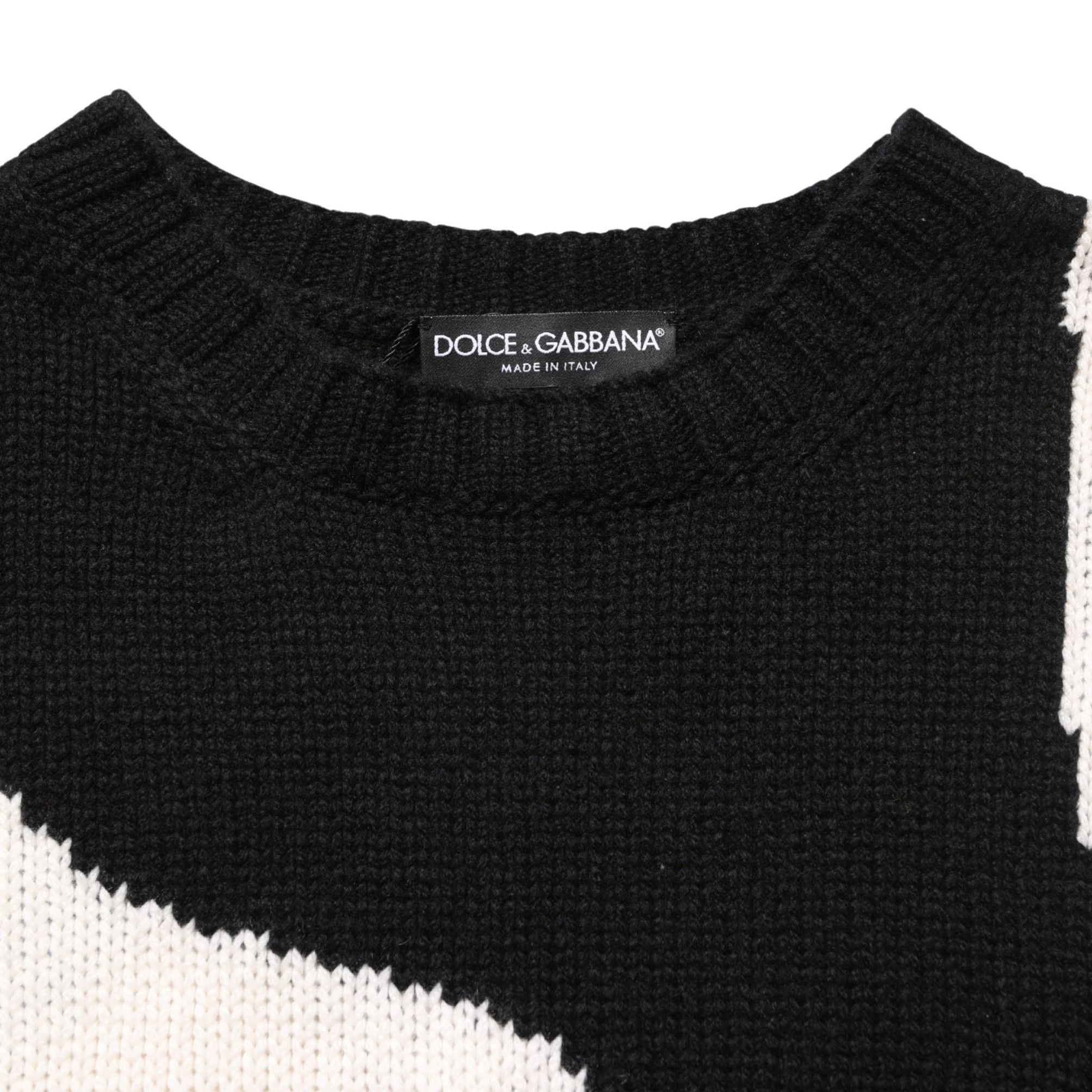 Dolce & Gabbana Black Duck Cashmere CrewNeck Pullover Sweater