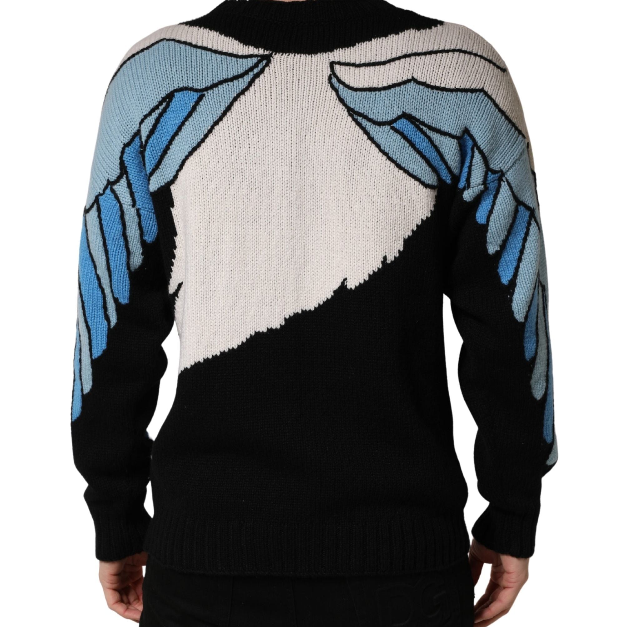 Dolce & Gabbana Black Duck Cashmere CrewNeck Pullover Sweater