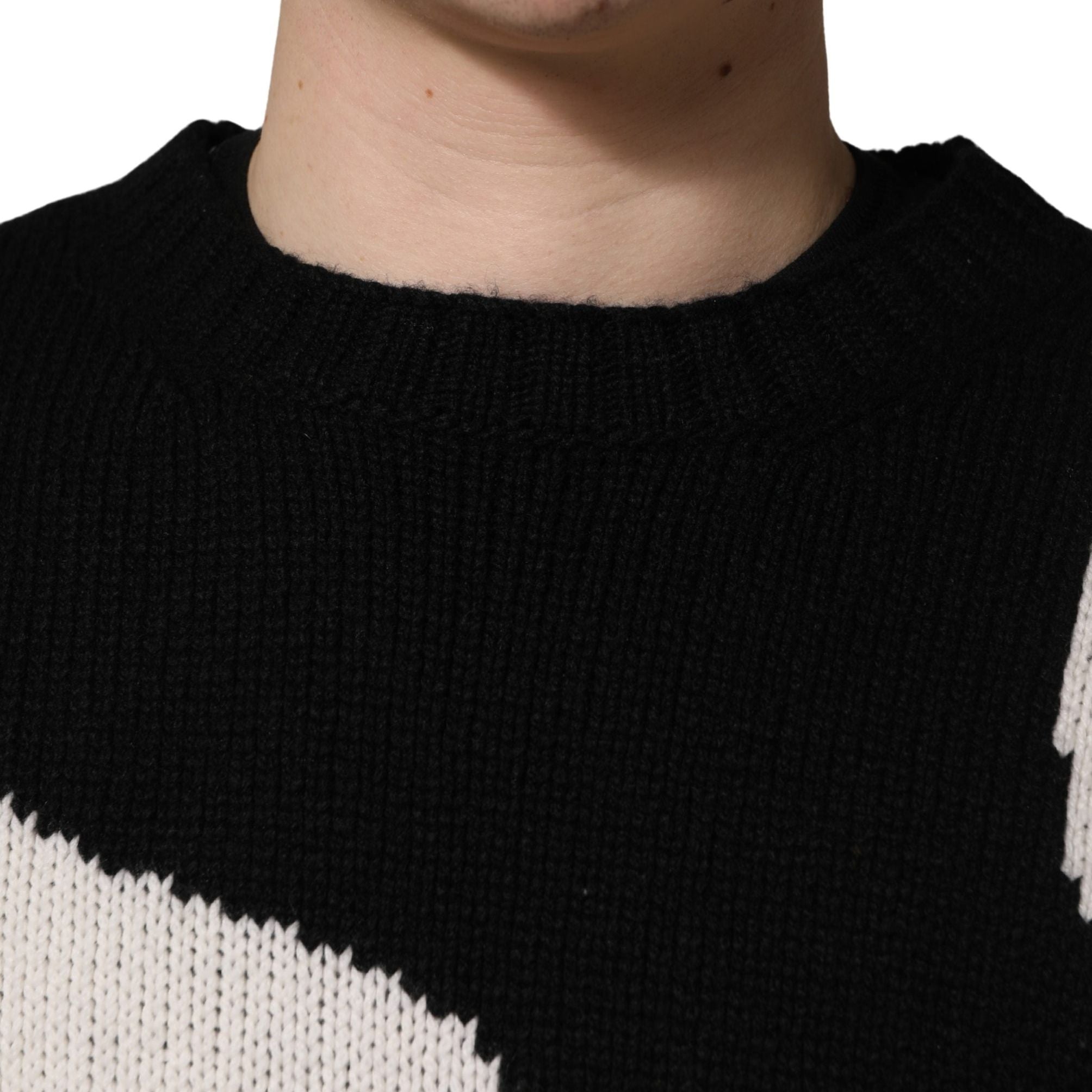 Dolce & Gabbana Black Duck Cashmere CrewNeck Pullover Sweater