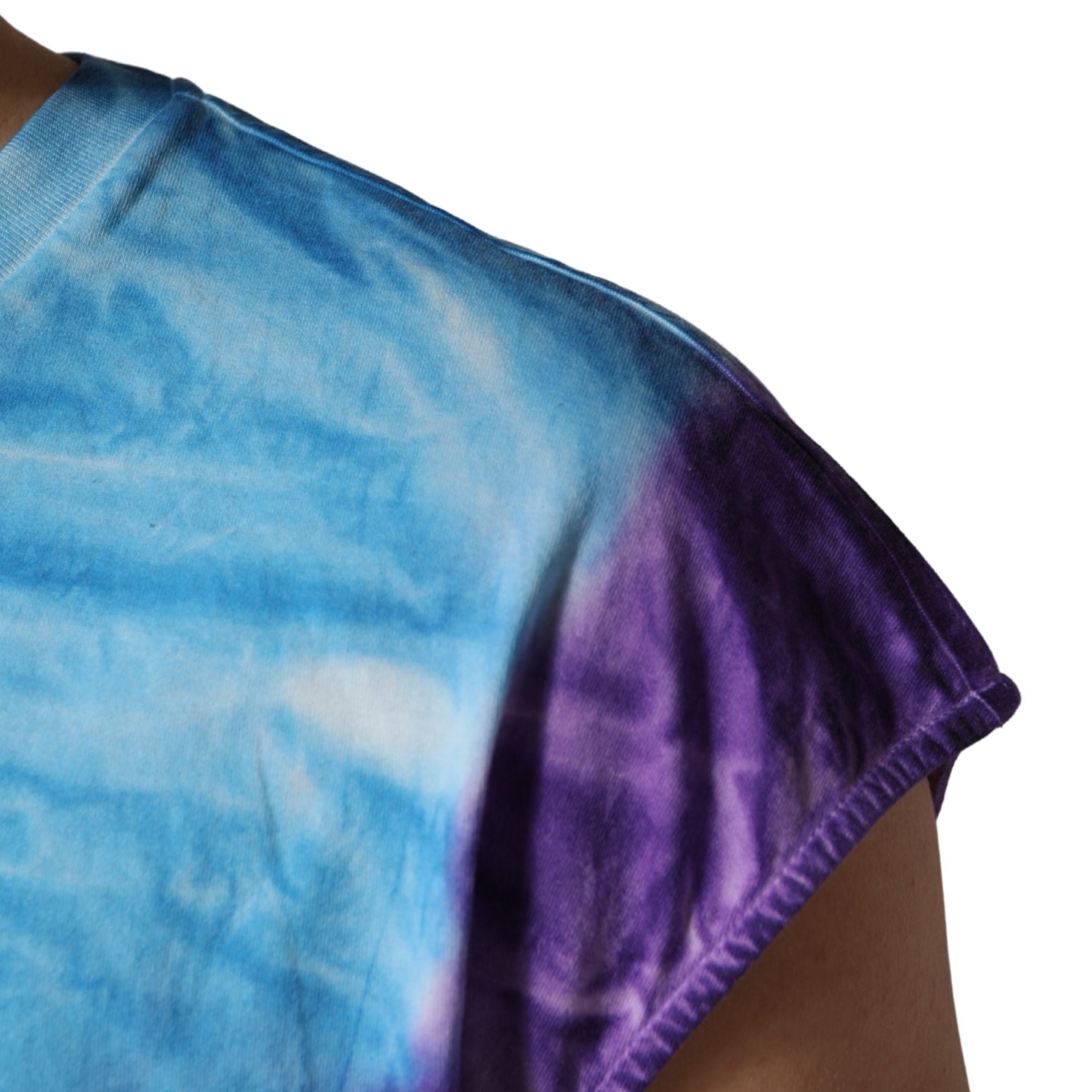 Dolce & Gabbana Multicolor Tie Dye Cotton Sleeveless T-shirt