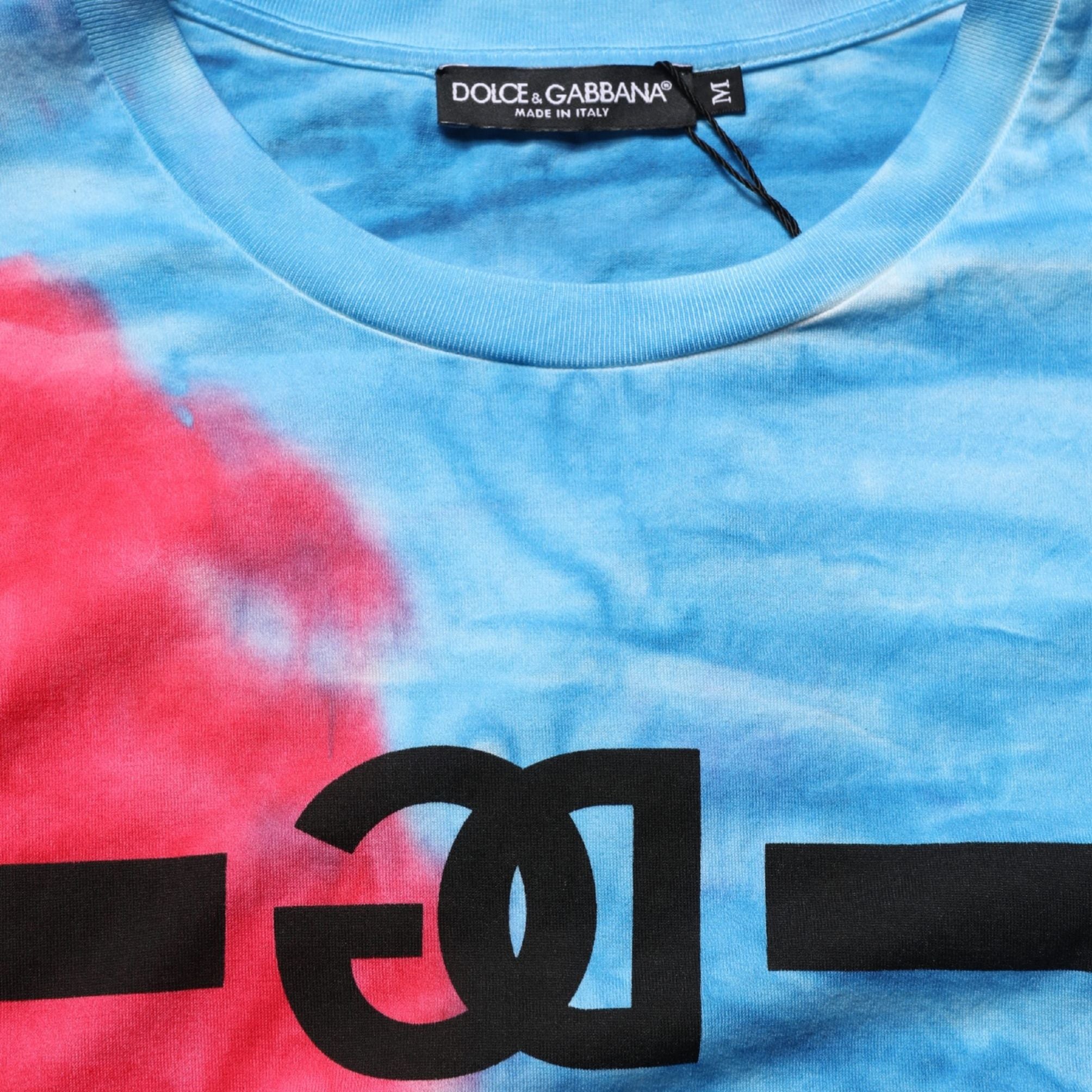 Dolce & Gabbana Multicolor Tie Dye Cotton Sleeveless T-shirt
