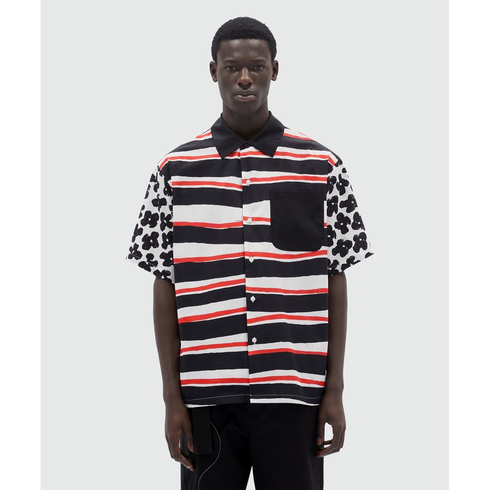 MSGM Black Cotton Blouse