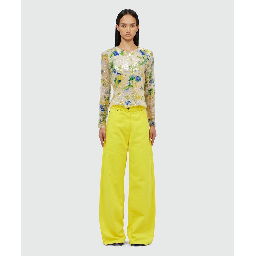 MSGM Bicolor Polyester Blouse