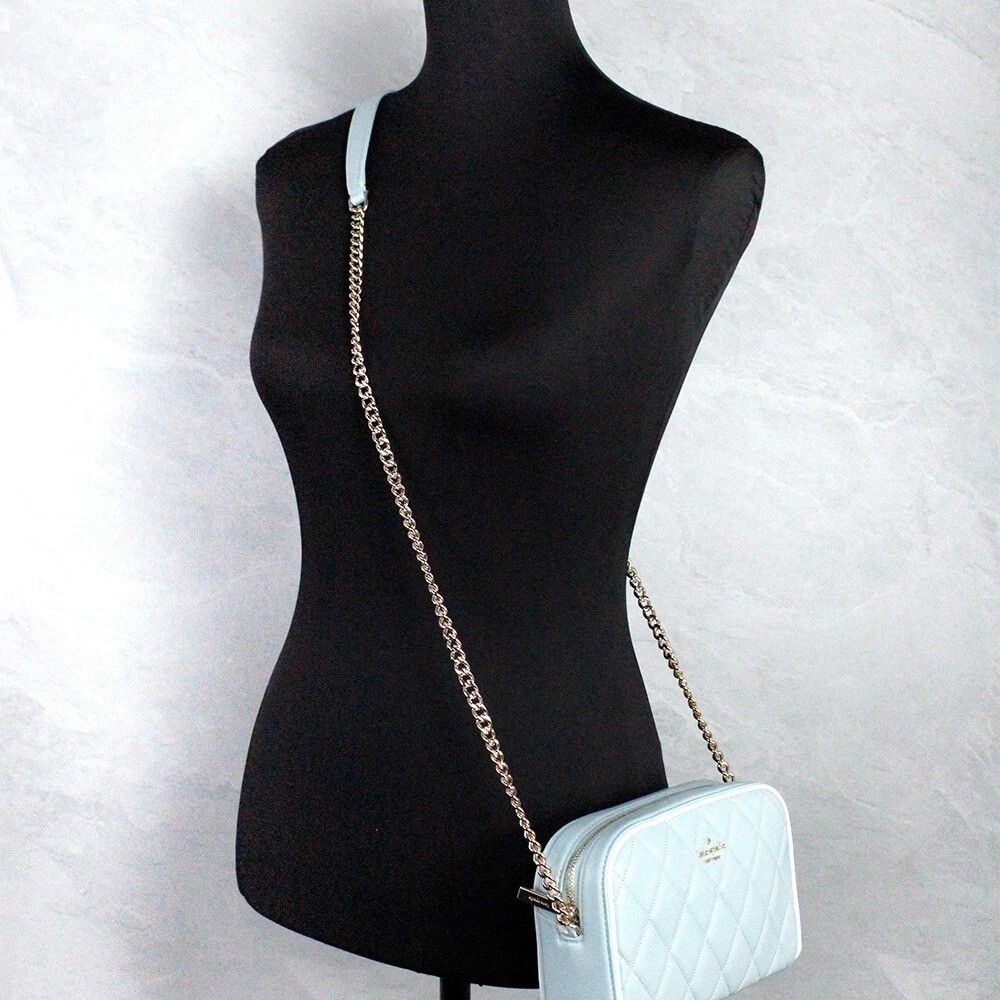 Kate Spade Carey Mini Wild Sage Quilted Smooth Leather Camera Crossbody Bag