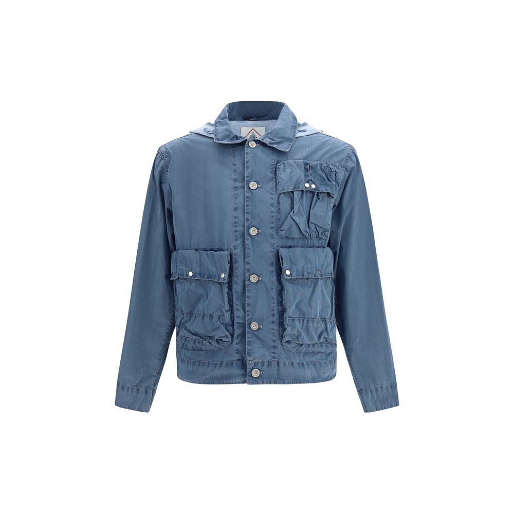 C.P. Company Blue Cotton Full-Length Jacket
