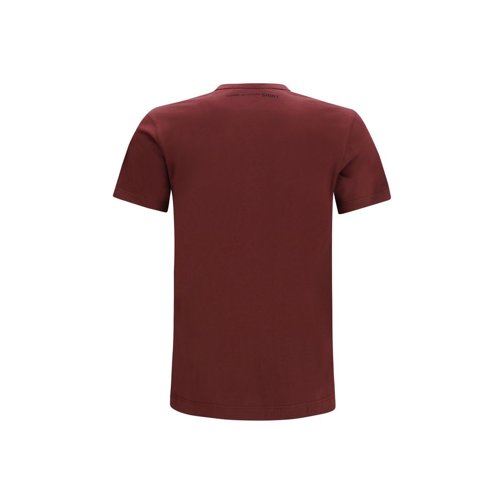 Comme Des Garçons Bordeaux Cotton T-Shirt
