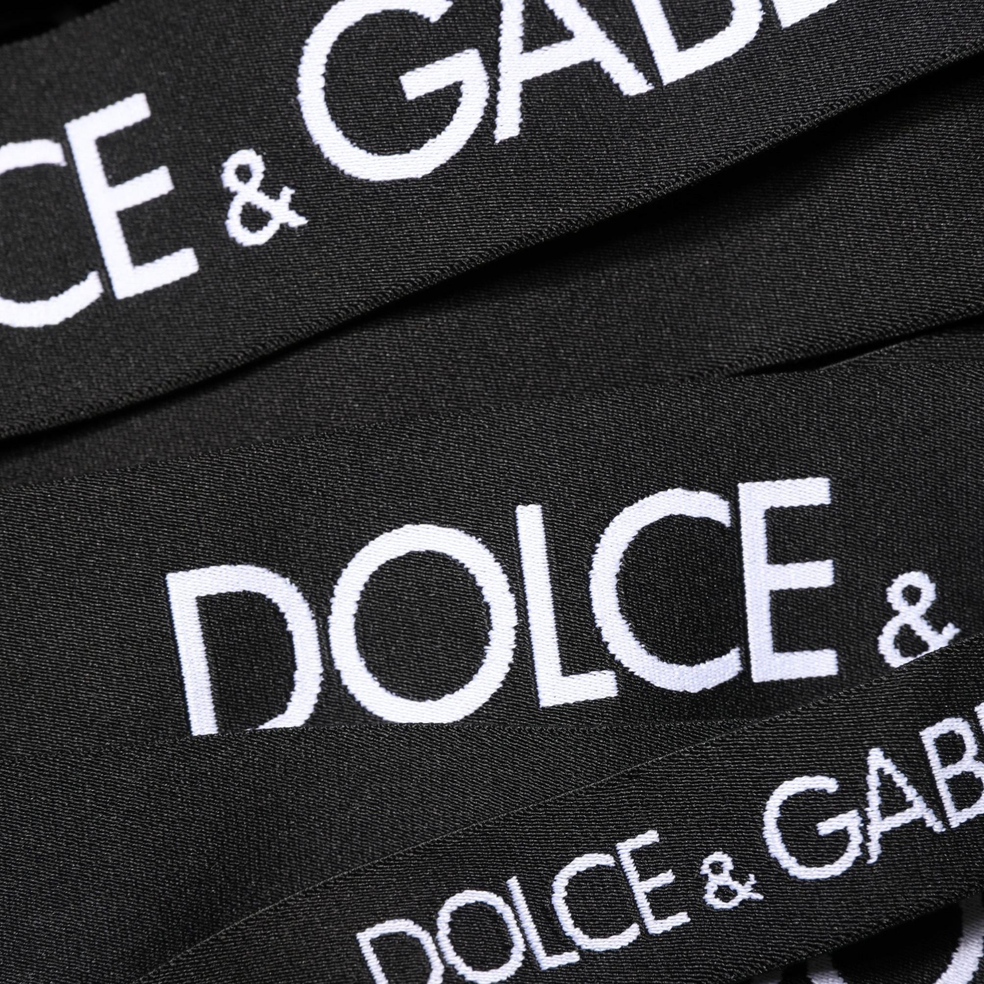 Dolce & Gabbana Black Logo Tape Cutout Bodycon Sheath Dress