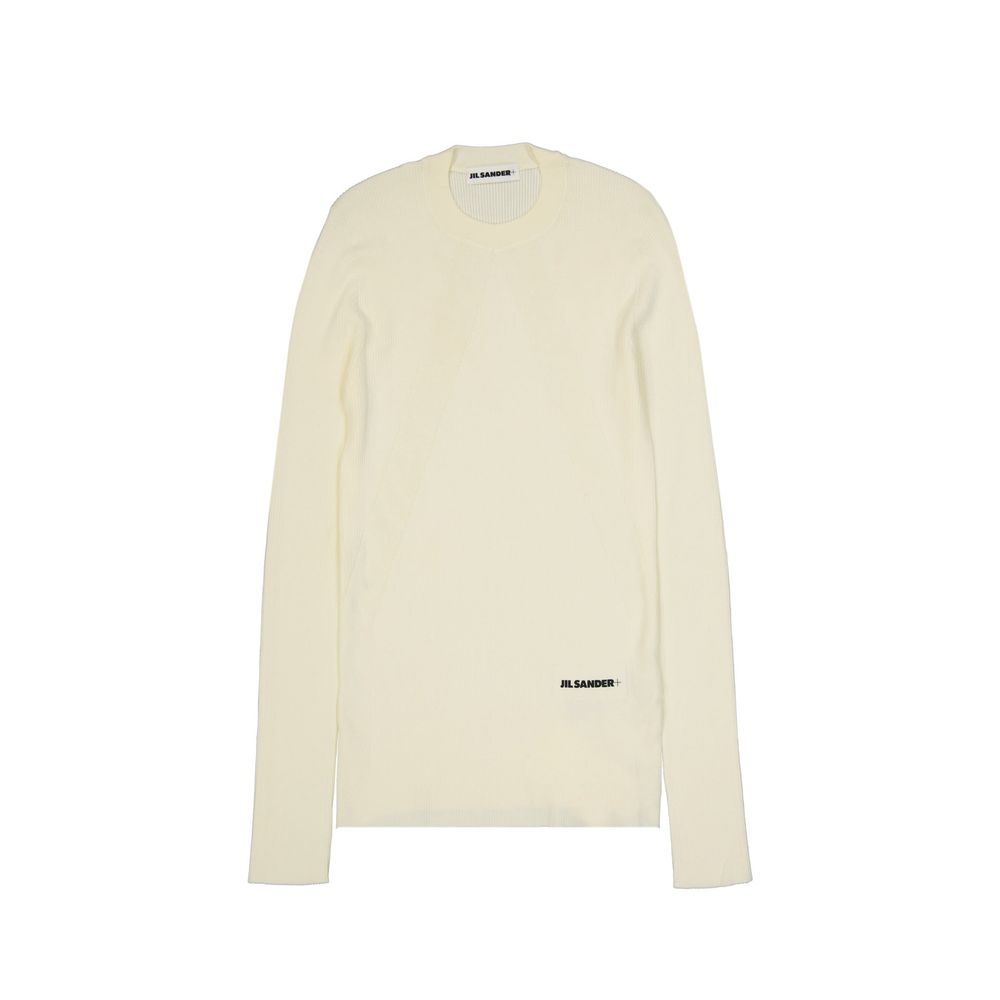 Jil Sander White Cotton Sweatshirt