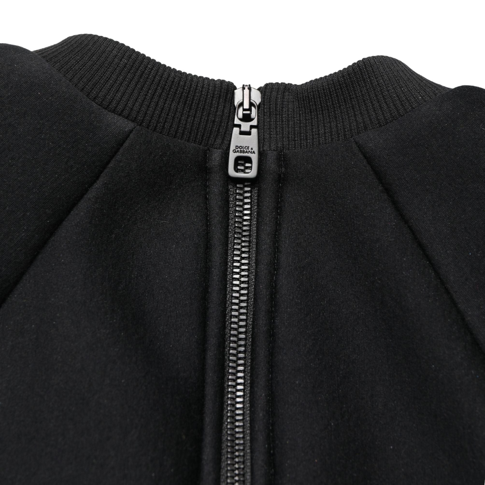 Philosophy Black Cropped ZipperBack Sweatshirt Sweater