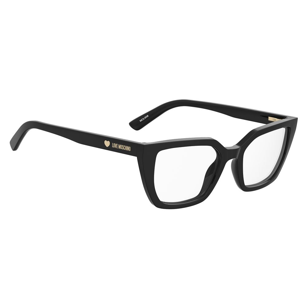 Love Moschino Black Acetate Glasses (Frames)