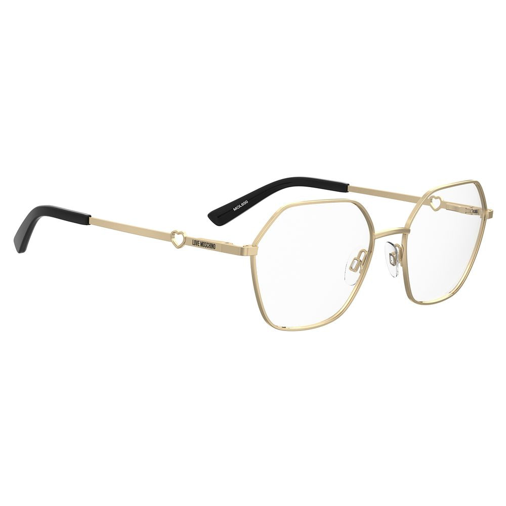 Love Moschino Gold Metal Glasses (Frames)