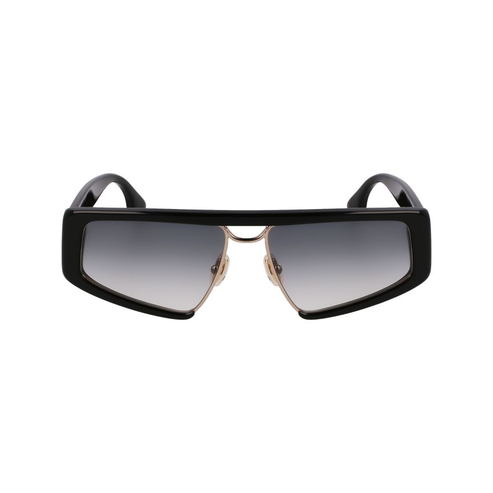 Victoria Beckham Black Metal & Plastic Sunglasses