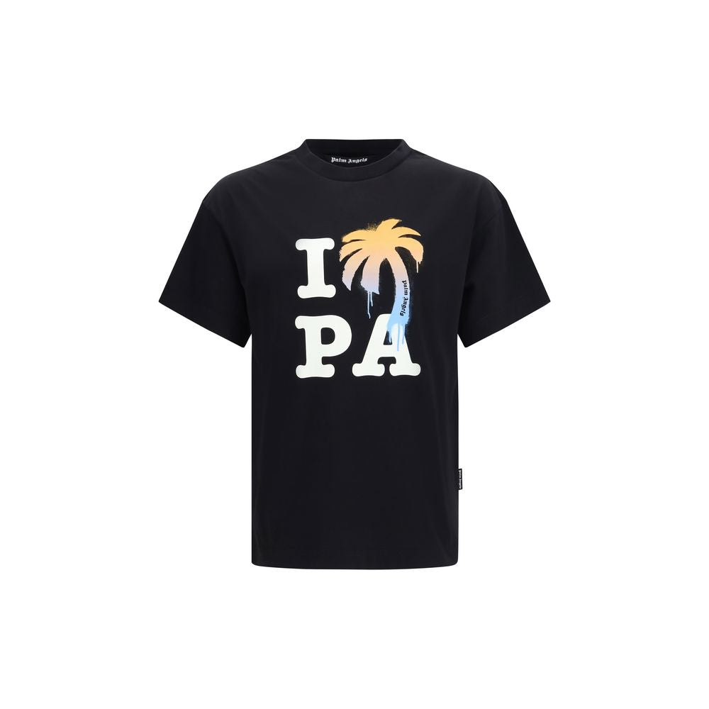 Palm Angels Black Cotton T-Shirt