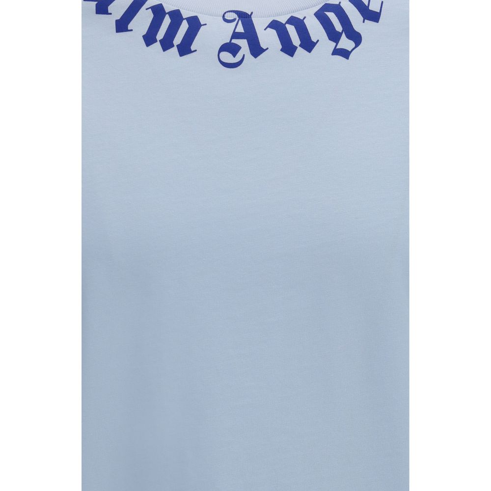 Palm Angels Blue Cotton T-Shirt