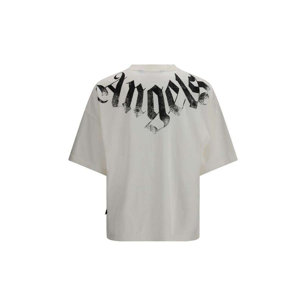 Palm Angels White Cotton T-Shirt