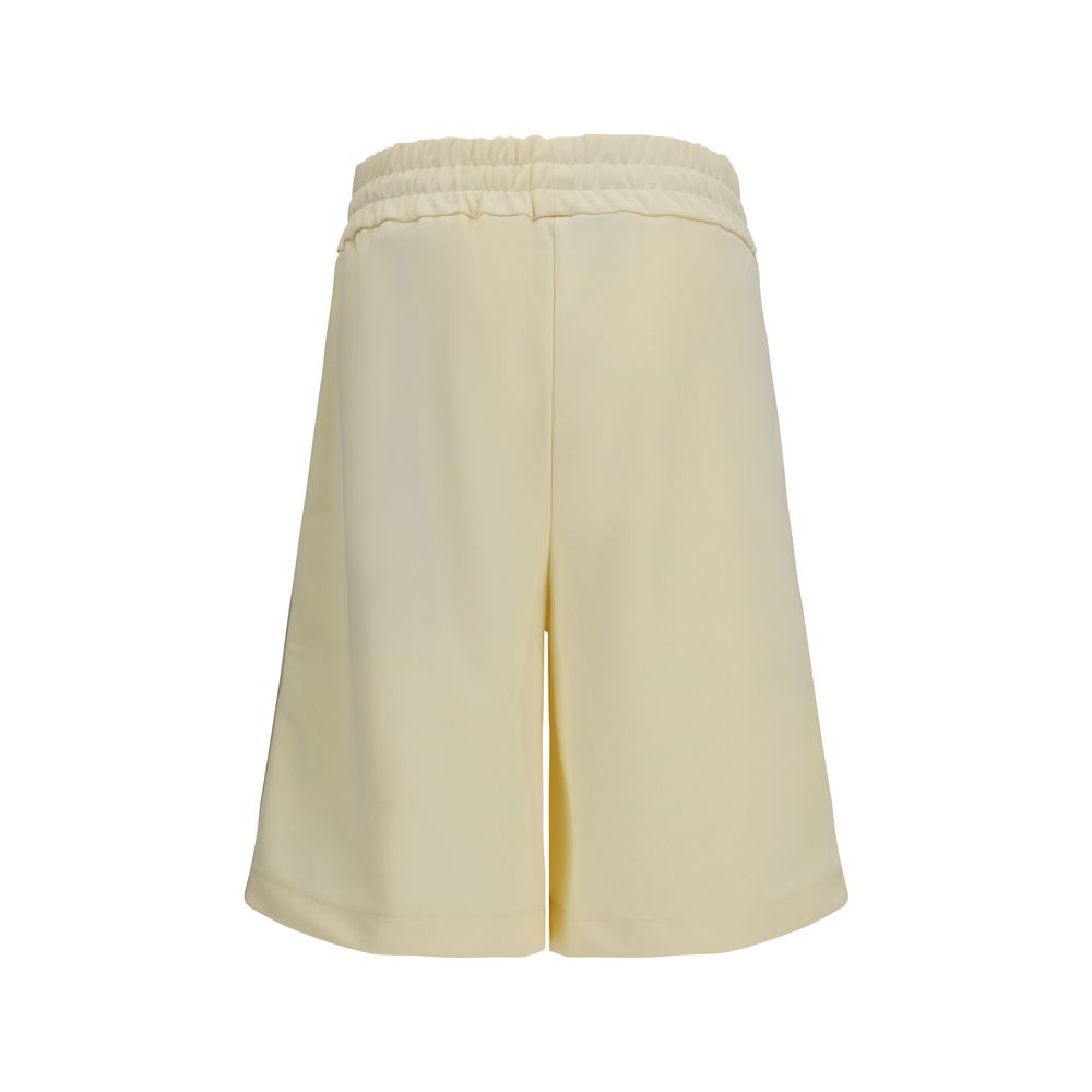 Palm Angels Beige Polyester Bermuda Shorts
