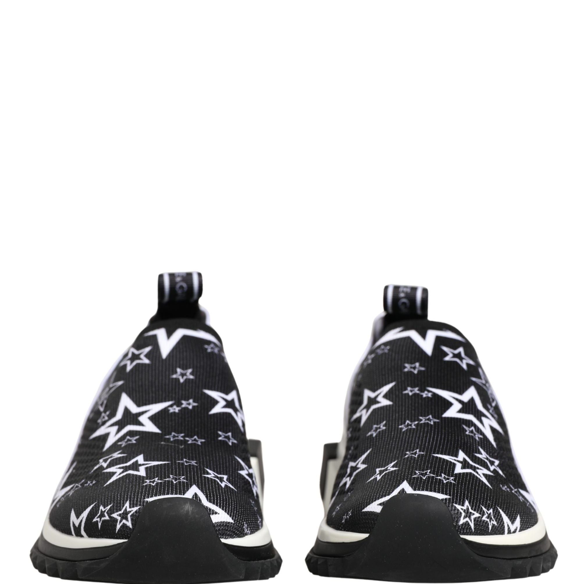 Dolce & Gabbana Black Stars Logo SORRENTO Sneakers Shoes