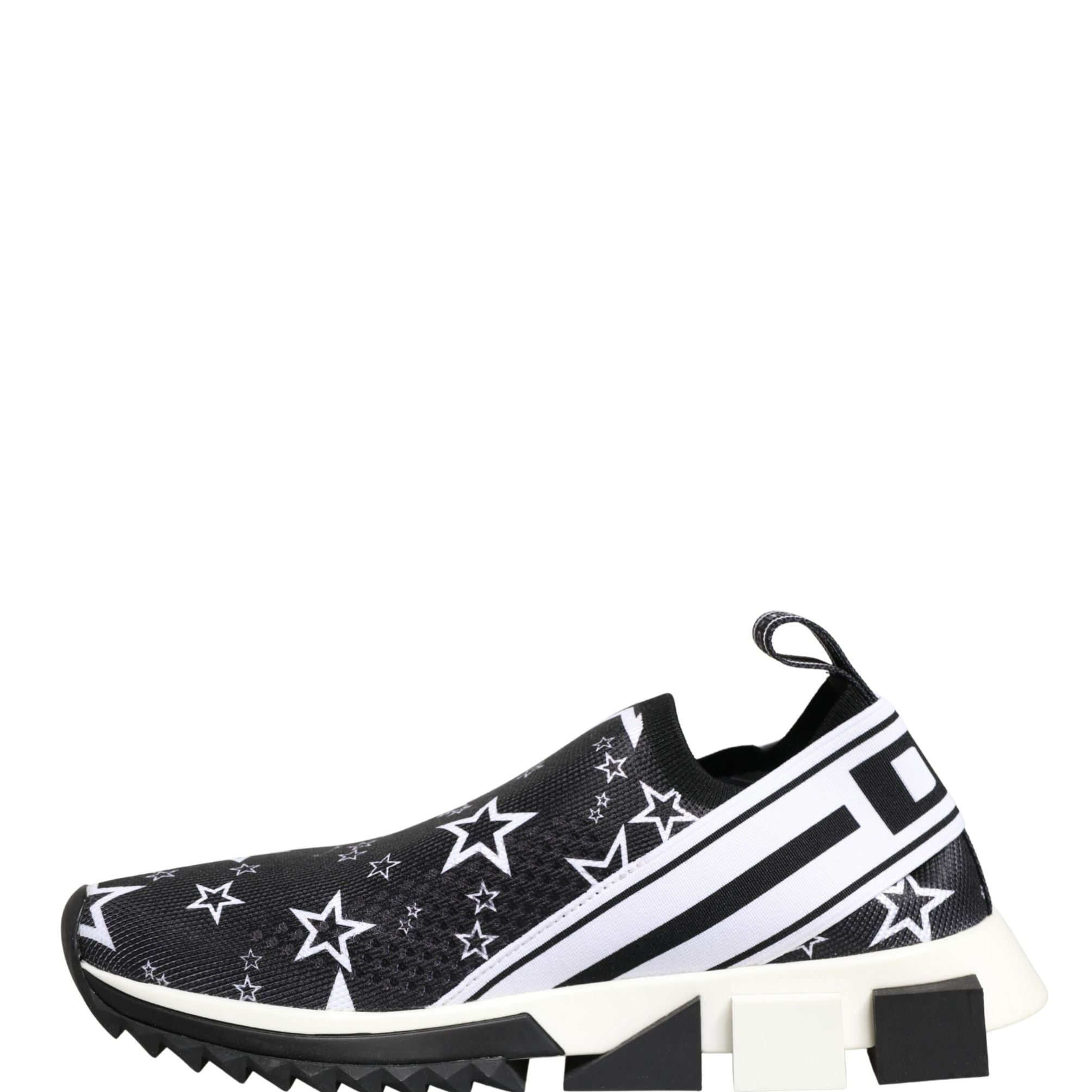 Dolce & Gabbana Black Stars Logo SORRENTO Sneakers Shoes