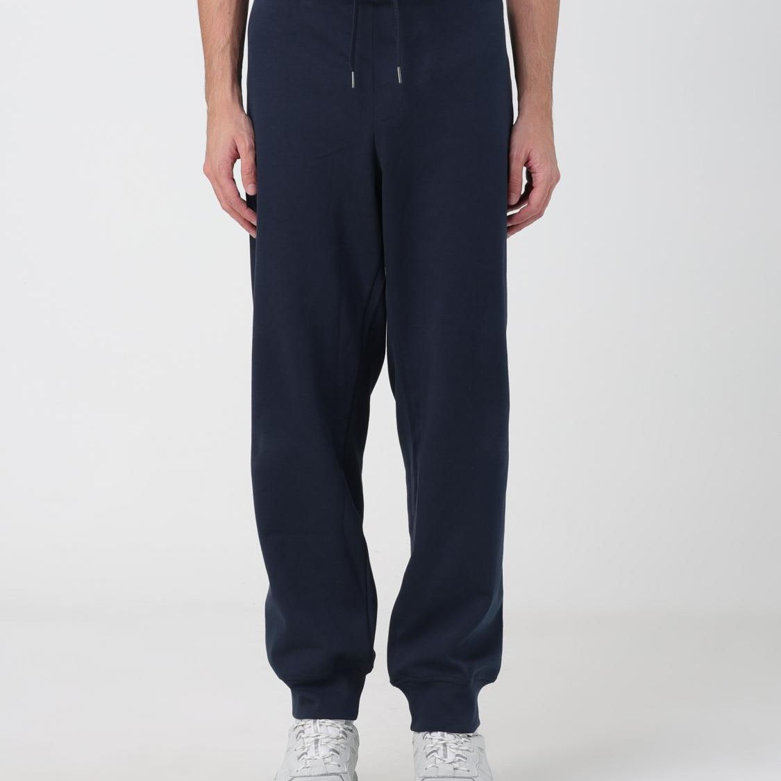 Armani Exchange Blue Cotton Joggers (Workout Pants)