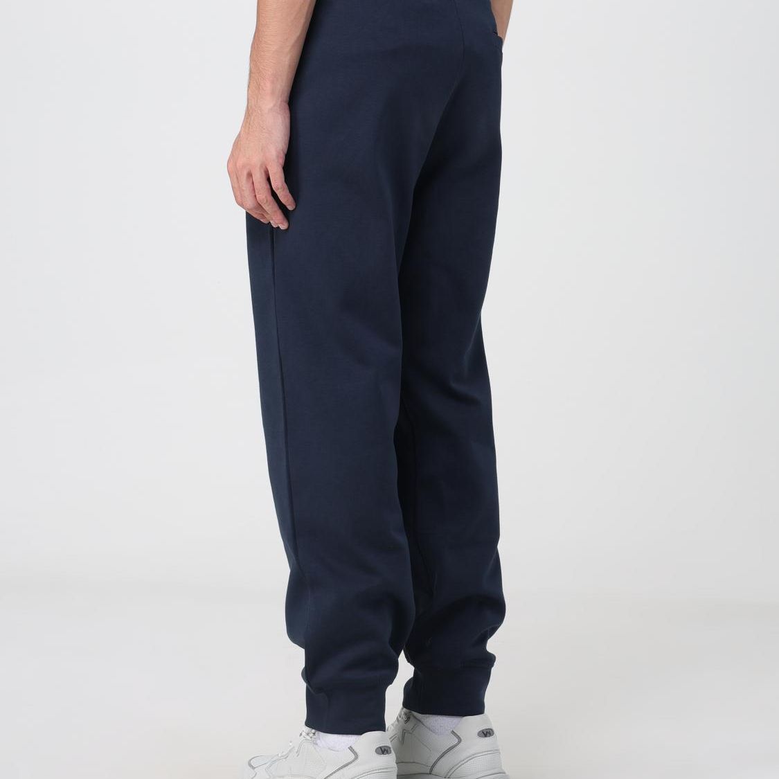 Armani Exchange Blue Cotton Joggers (Workout Pants)
