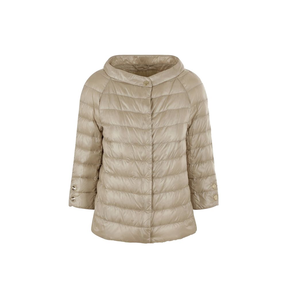 Herno Beige Polyamide Full-Length Jacket