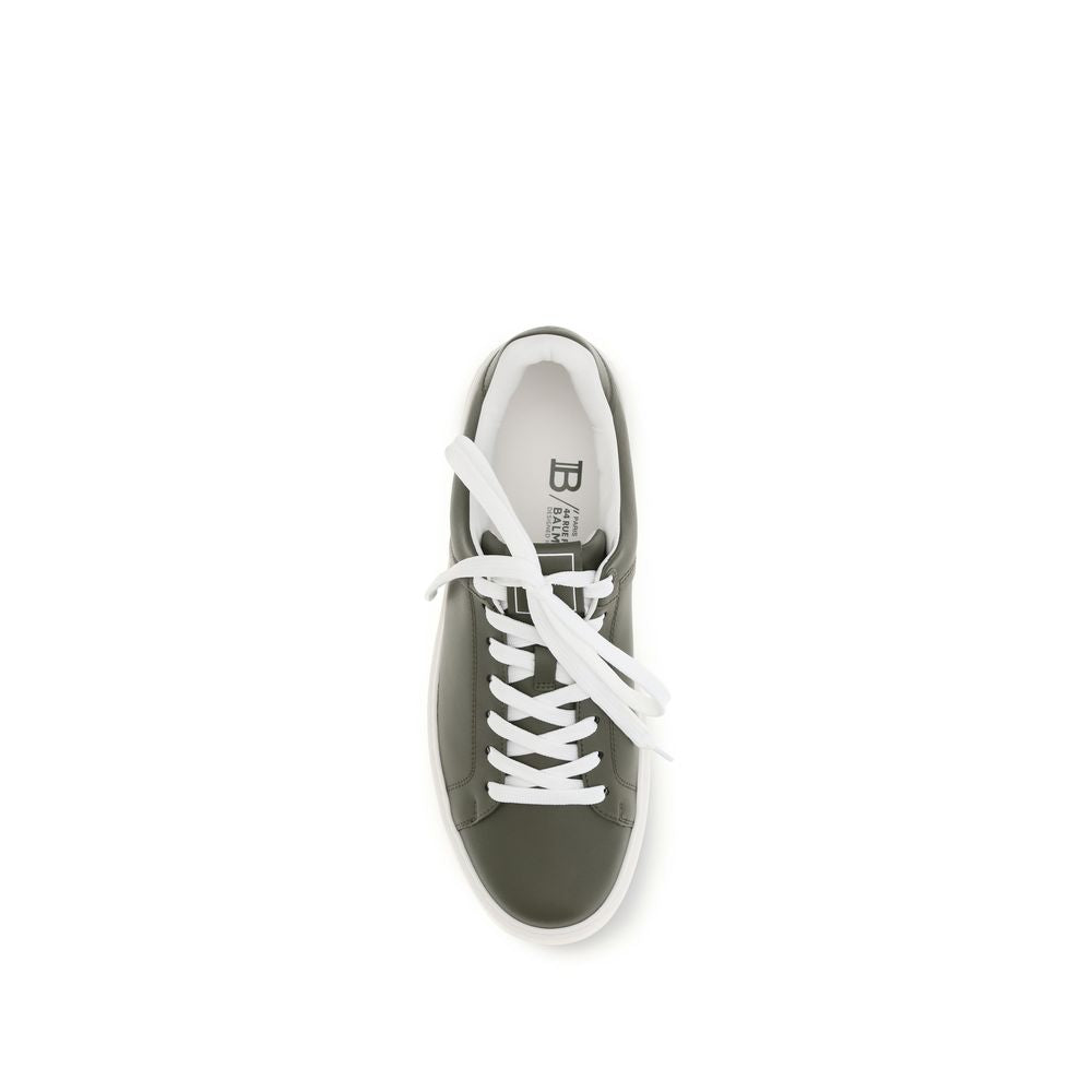 Balmain Bicolor Calf Leather Bos Taurus Low Top Sneakers