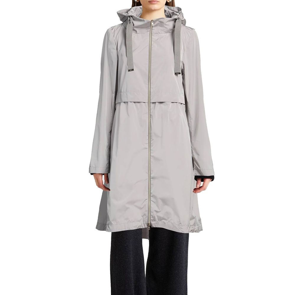 Herno Gray Polyester Coat