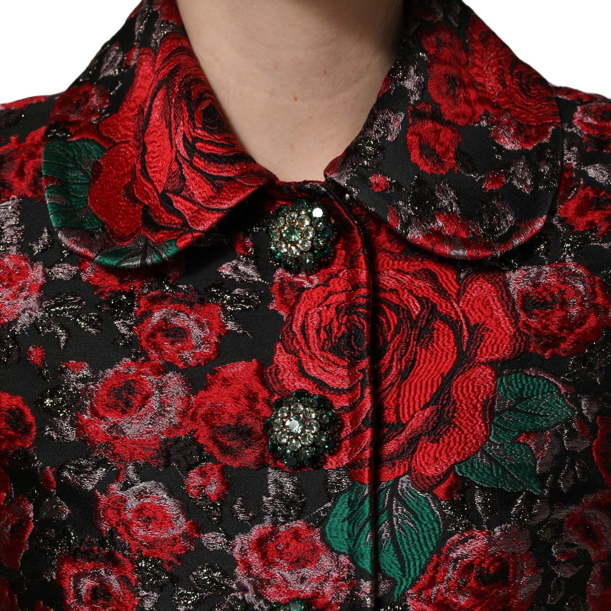 Dolce & Gabbana Multicolor Floral Brocade ButtonBlazer Jacket