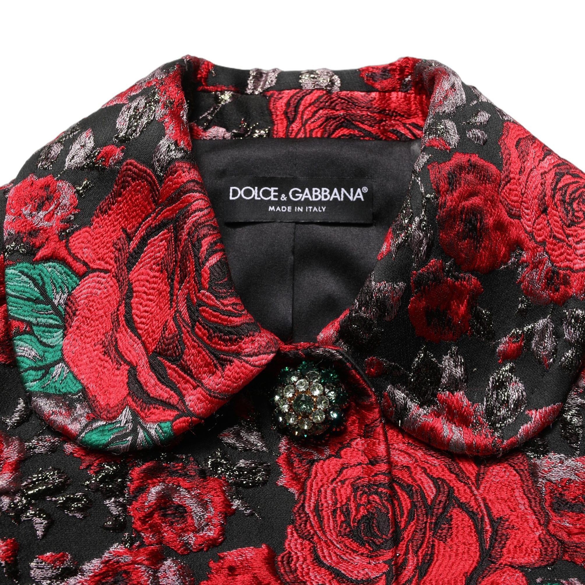 Dolce & Gabbana Multicolor Floral Brocade ButtonBlazer Jacket