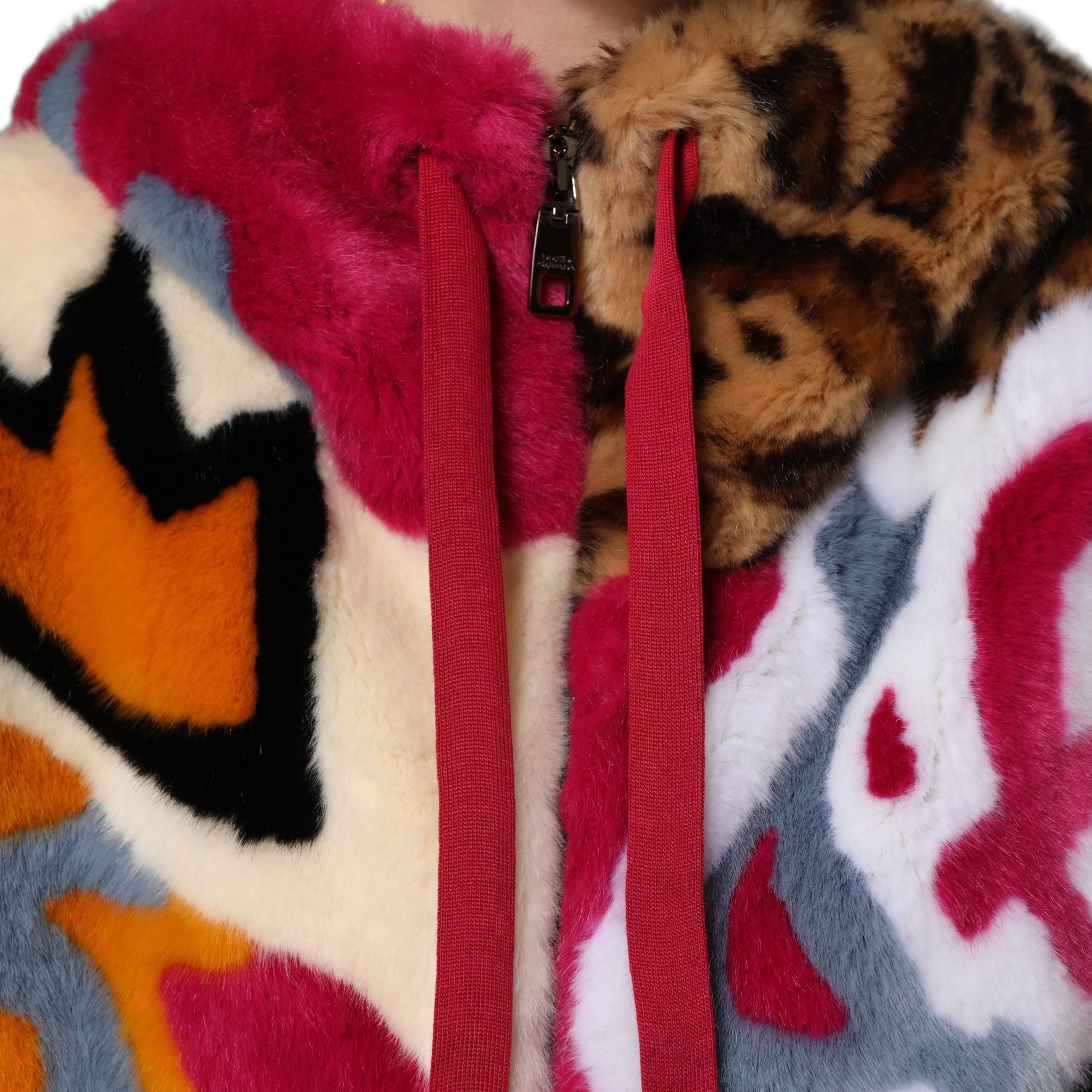 Dolce & Gabbana Multicolor Graffiti Print Full Zip Hooded Jacket