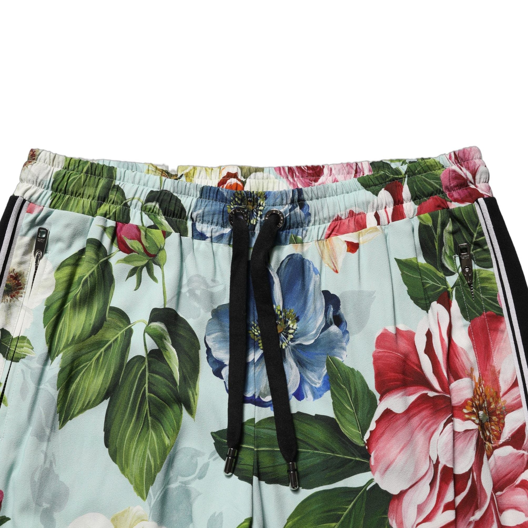 Dolce & Gabbana Multicolor Floral Joggers Trouser Pants