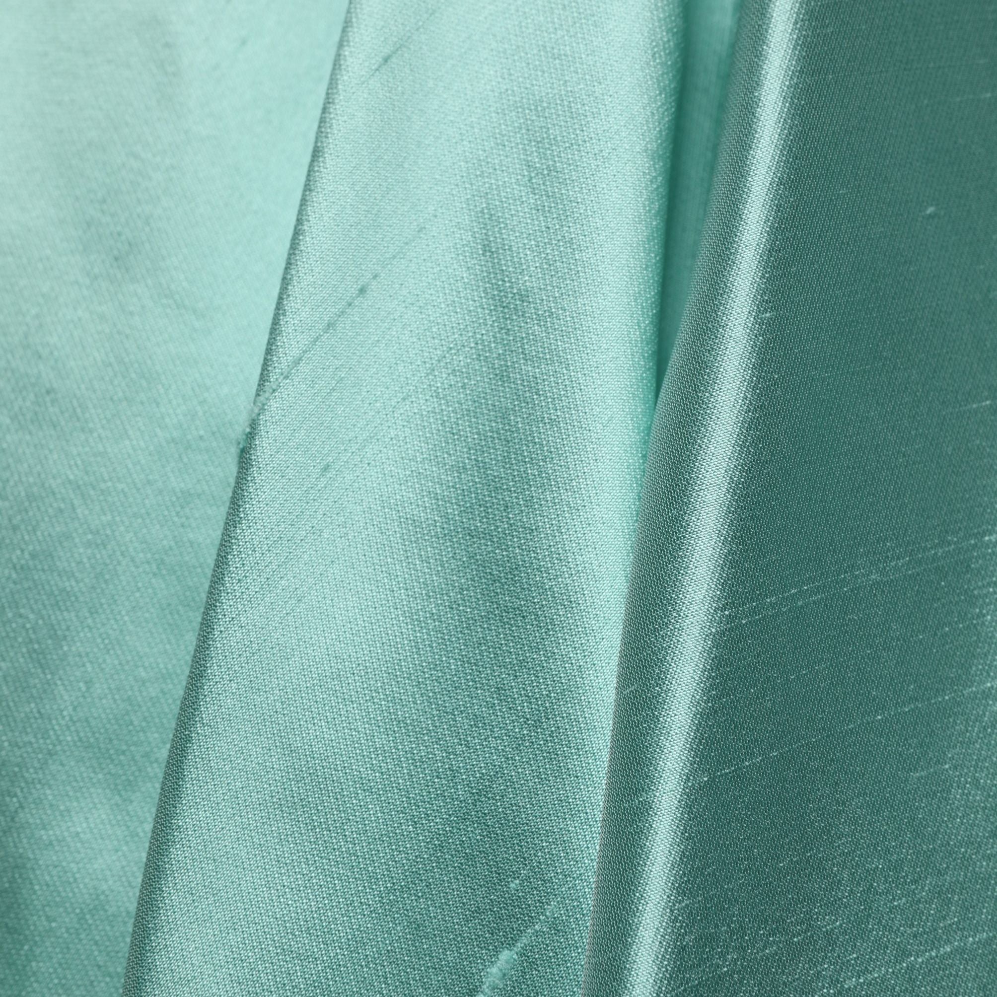 Dolce & Gabbana Green Satin High-Waisted Pleated A-line Midi Skirt