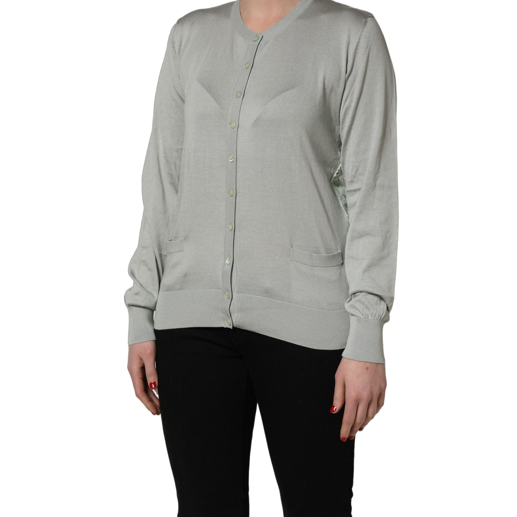 Dolce & Gabbana Green ButtonDown LongSleeve Cardigan Sweater
