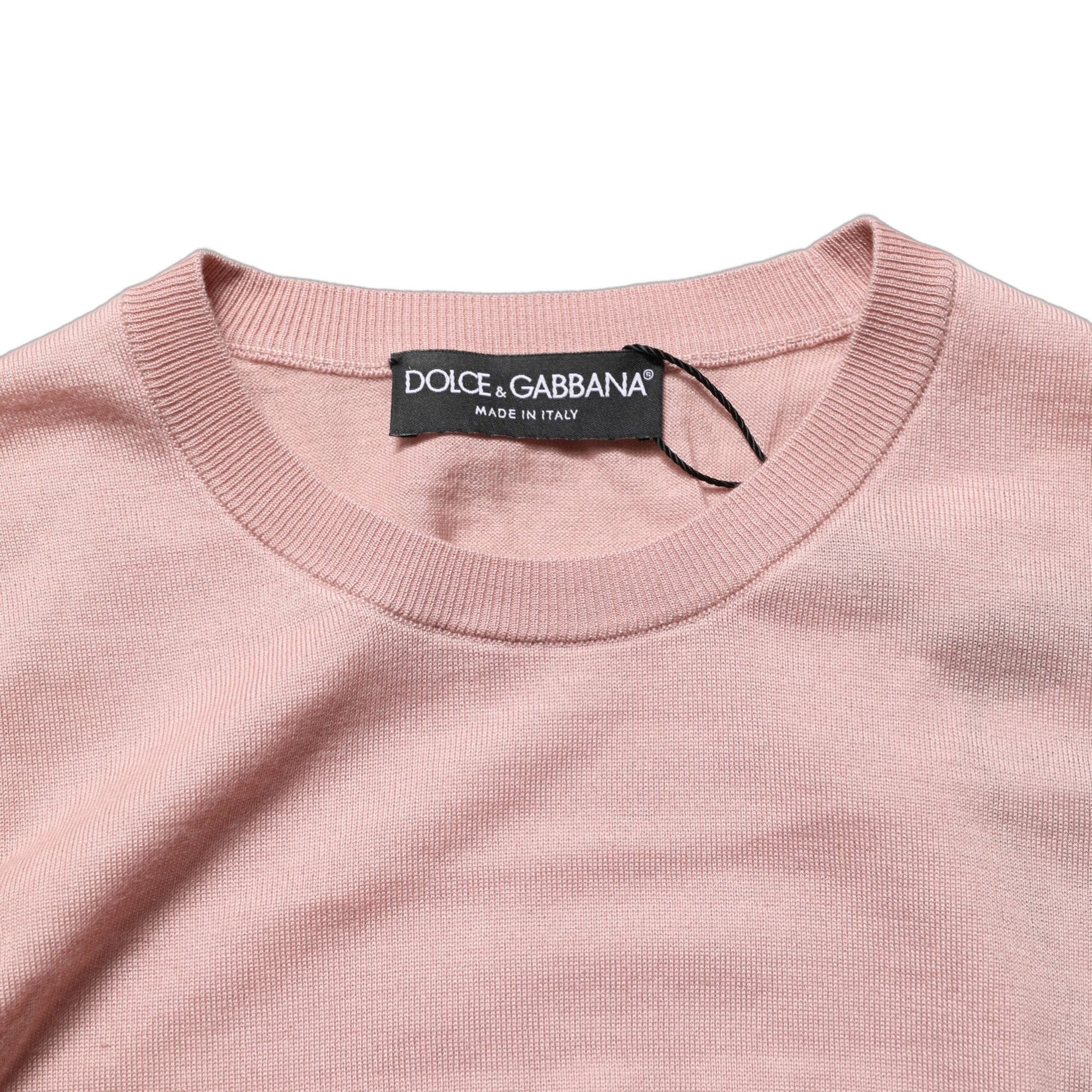 Dolce & Gabbana Pink Sleeveless Cashmere Knitted Tank Top