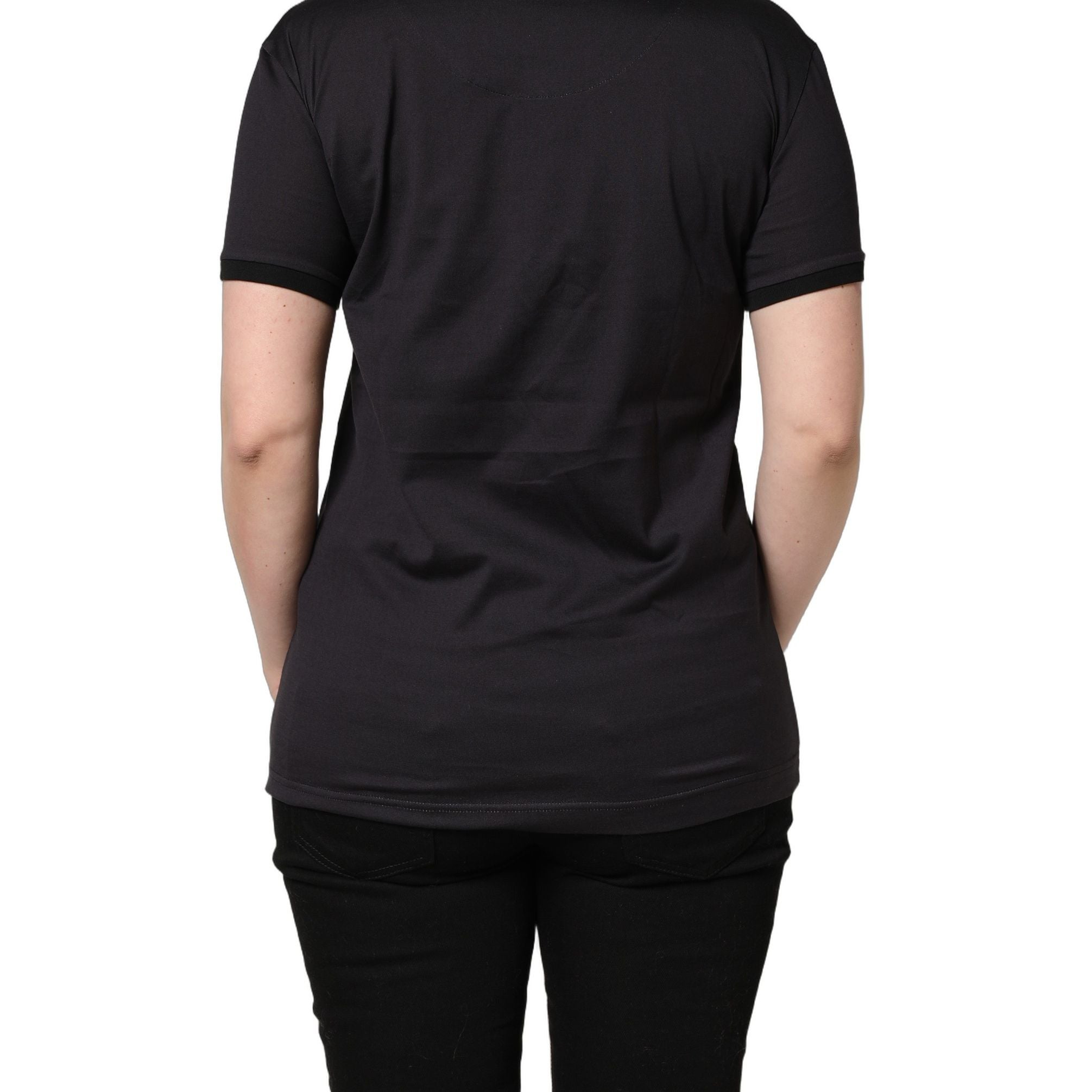 Dolce & Gabbana Black #IAMACHRISTMASTREE Print Cotton T-shirt