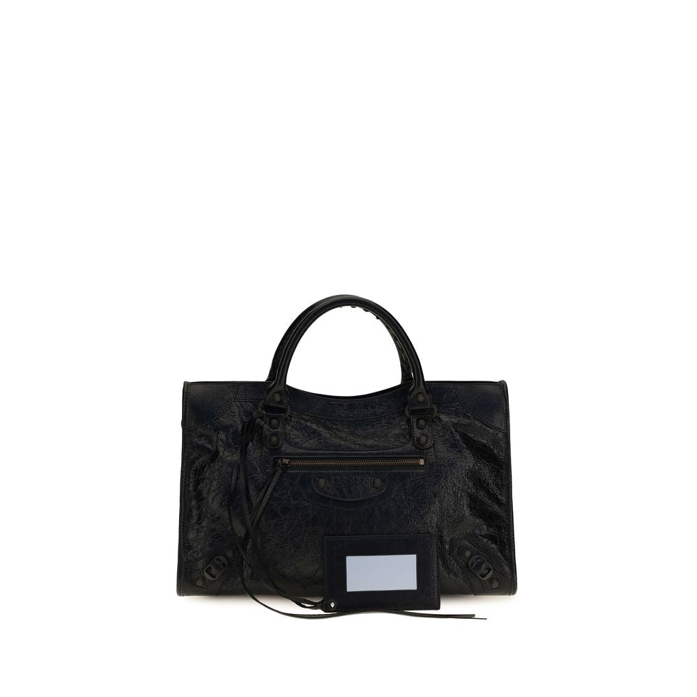 Balenciaga Black Lamb Ovis Aries Aries Shoulder Bag