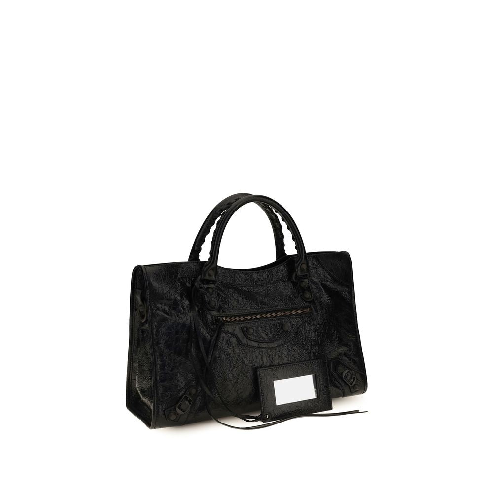 Balenciaga Black Lamb Ovis Aries Aries Shoulder Bag
