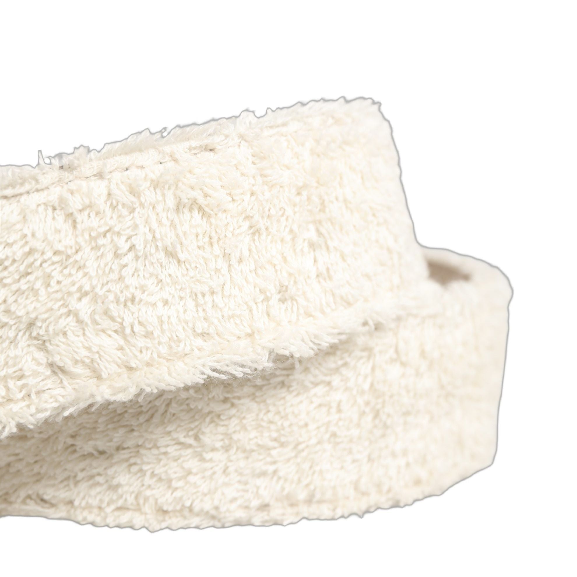 Dolce & Gabbana White Cotton Fleece DG Logo Metal Buckle Belt